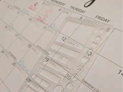 Calendar Stencil