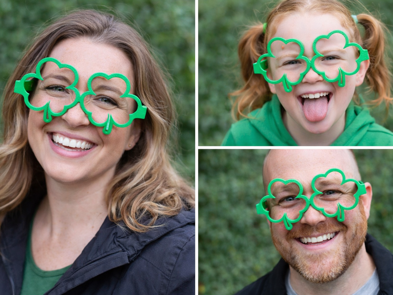 Shamrock St Patrick's Day Glasses