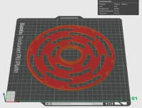 45 grams, 1h 10m print, 0.2mm layer, 3 walls, 15% infill