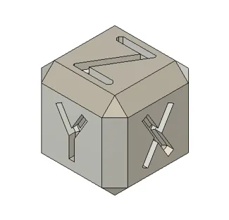 XYZ calibration cube