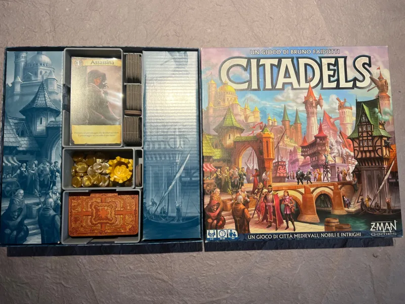 Citadels Board Game Insert
