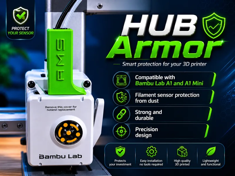 Hub Armor para Bambu Lab A1 y A1 Mini