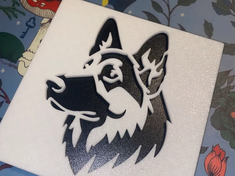 German Shepherd coaster