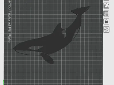 Orca wall decoration