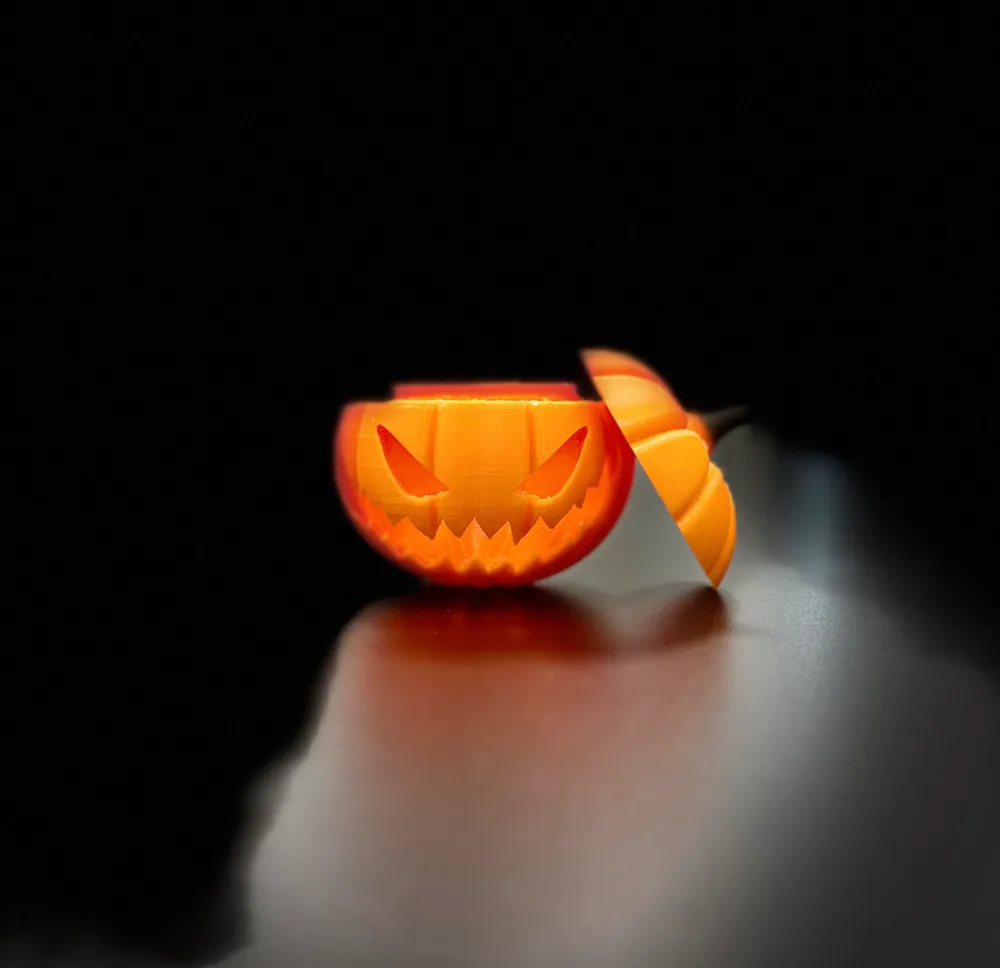 Halloween Pumpkin with Removable Lid - Free 3D Print Model - MakerWorld