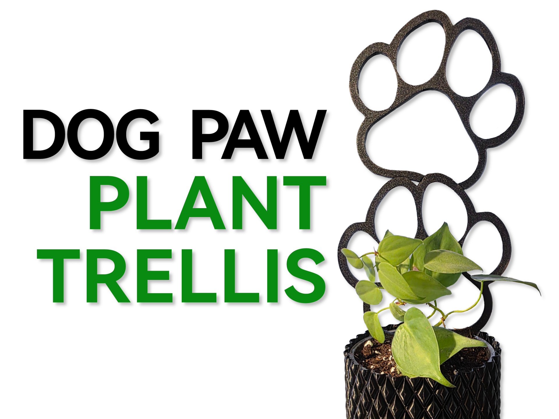 Cute Dog Paw Plant Trellis