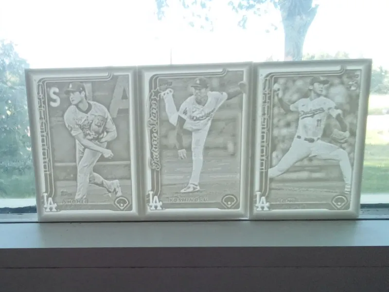 LA Dodgers Pitching Trio *Lithophane Cards 2025
