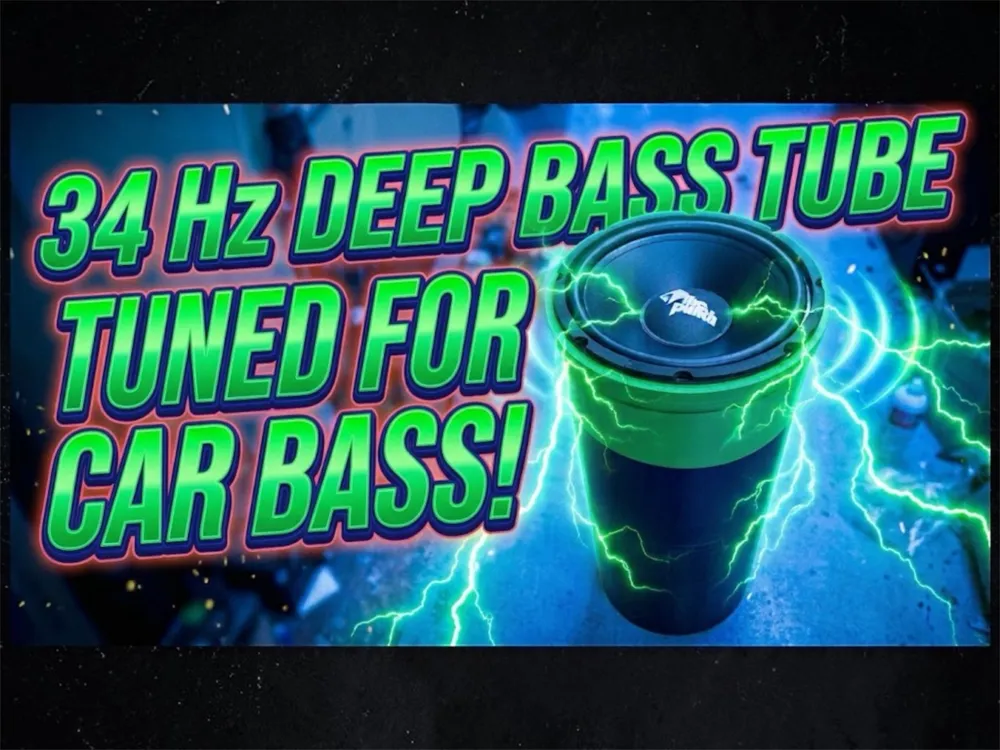Tube Car Build DIY Car Audio: 10-Inch Bass Tube Subwoofer Box - Free 3D Print Model ...