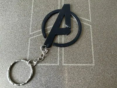 Avengers Logo Keychain - Marvel Keyring