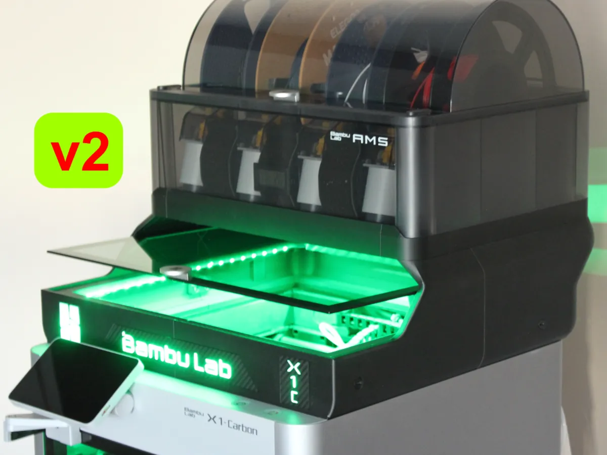 x1c p1s ams riser v2 by comtrax MakerWorld: Download Free 3D Models - 3D model önizlemesi