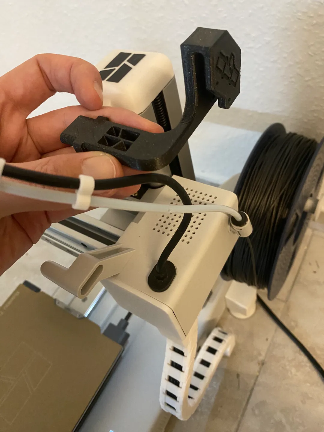 A1 mini PTFE Cable Mount Cable Guide V2 - Free 3D Print Model - MakerWorld