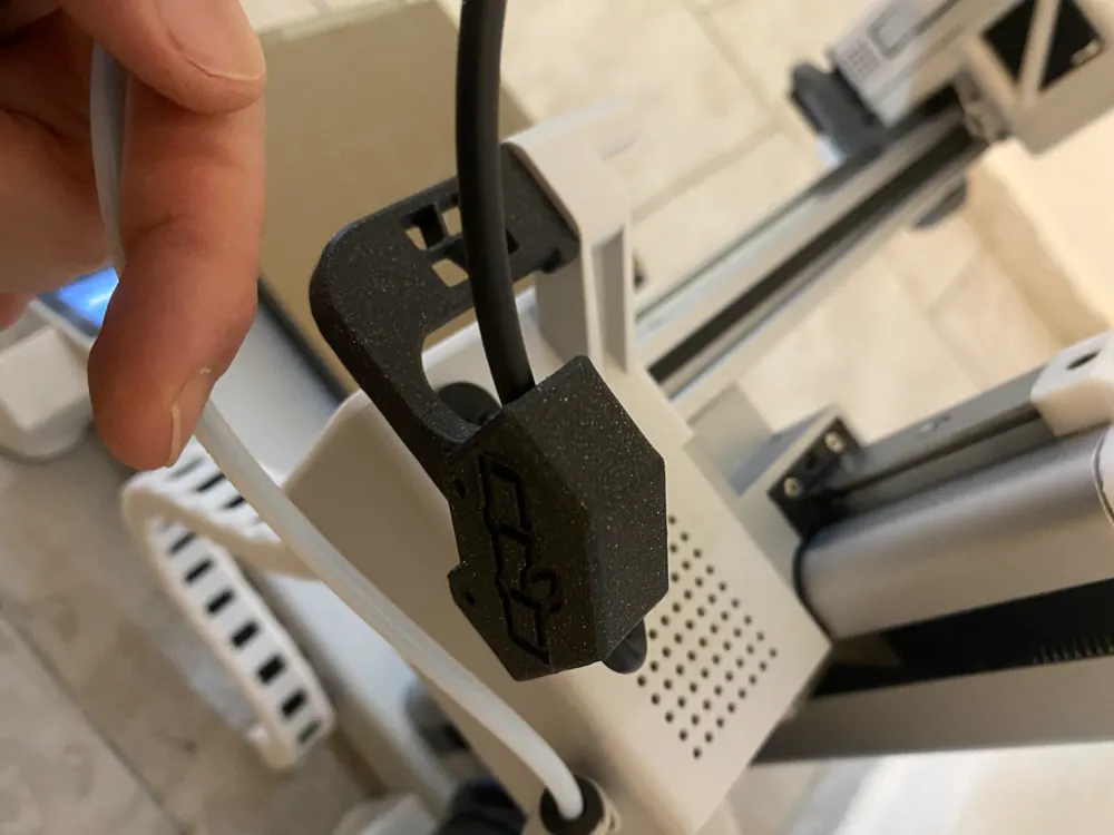 A1 mini PTFE Cable Mount Cable Guide V2 - Free 3D Print Model - MakerWorld