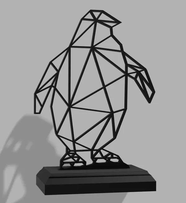 Pingouin low poly