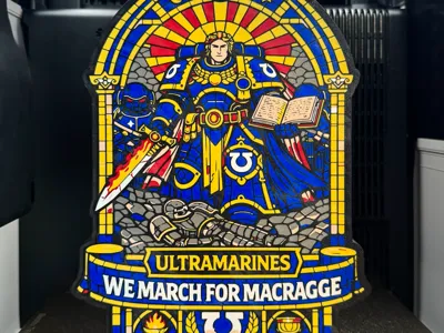 Guilliman Ultramarines 40k Lightbox; Space Marine