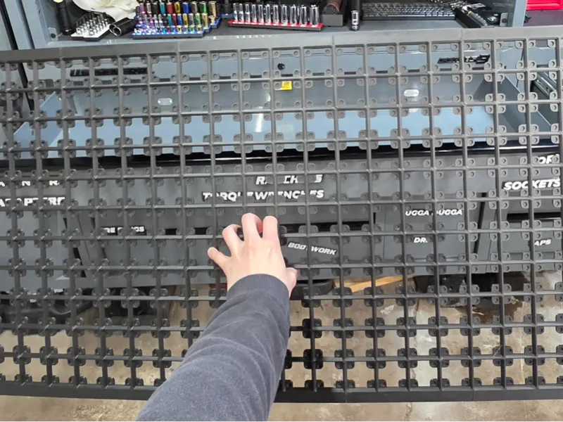 US General 56" Top Drawer Gridfinity Baseplate