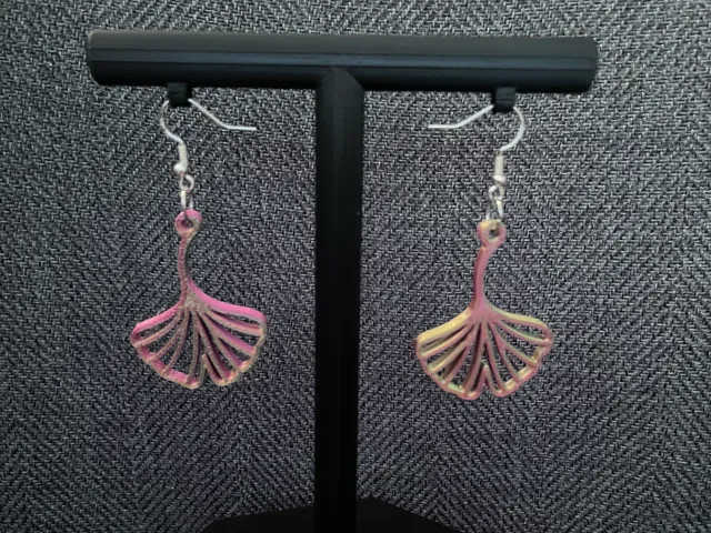 Elegant Ginkgo Leaf Earrings – Quick Print