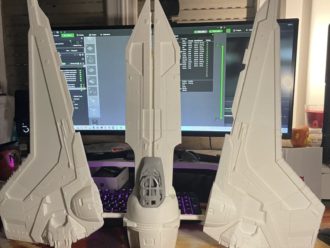 Profil d'impression détaillé pour maquettes de vaisseaux