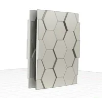 Panneau mural 3D hexagonal (2 pièces) 11,55x13,33 — photo 4