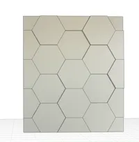 Panneau mural 3D hexagonal (2 pièces) 11,55x13,33 — photo 5