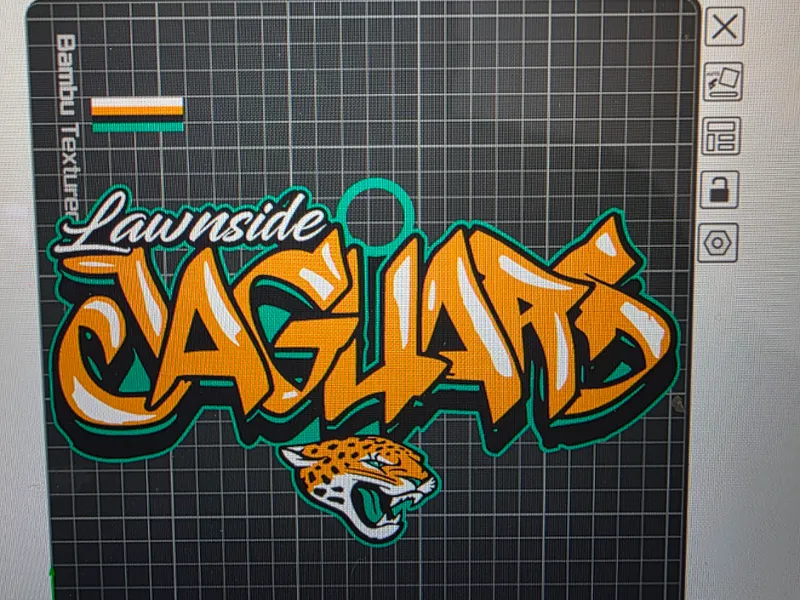 Custom Request Lawnside Jags oversize chain 
