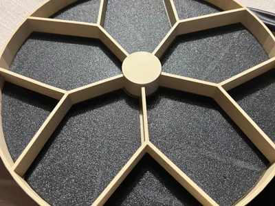 Inlaid floors for organizer