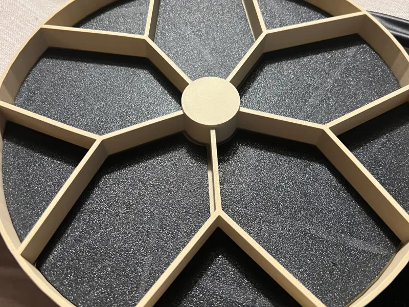 Inlaid floors for organizer