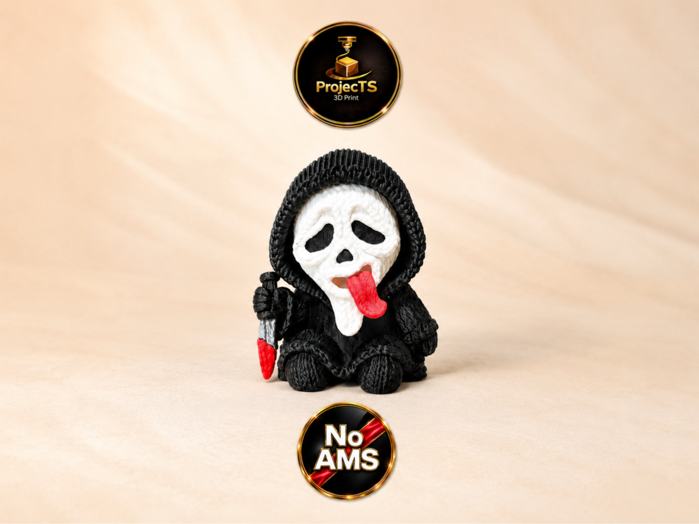 Miniatura 1 do modelo 3D Gestrickter Ghostface