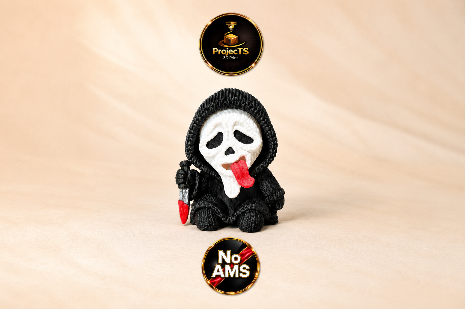 Miniatura 3 do modelo 3D Gestrickter Ghostface