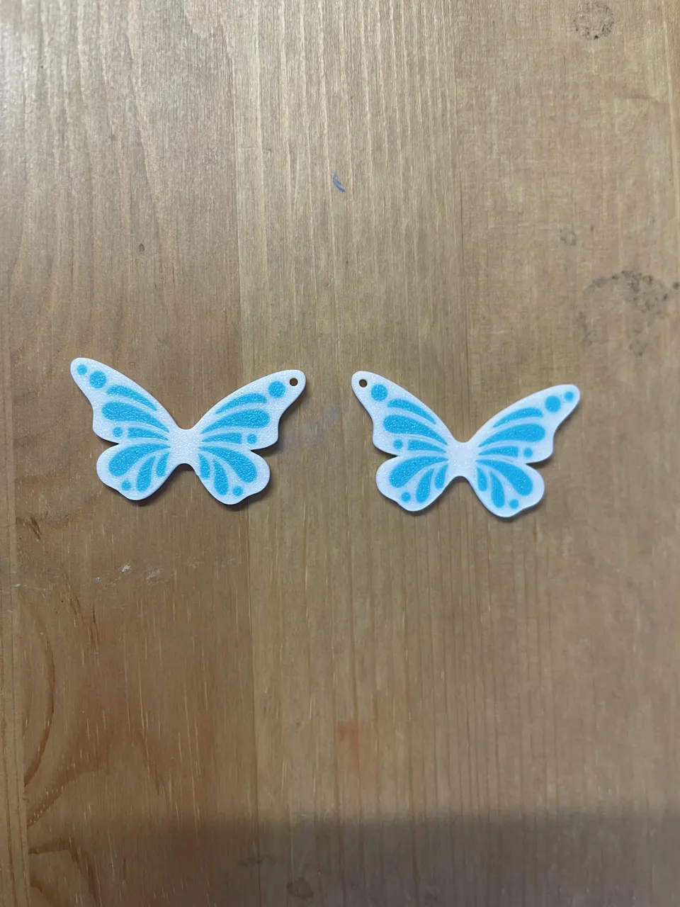 Butterfly Earrings Prints Face Down view 2