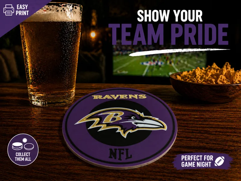 baltimore ravens coaster nfl