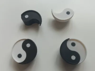 Ying-Yang magnetic teacup tokens