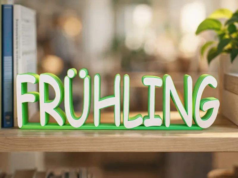 Frühling - Schriftzug