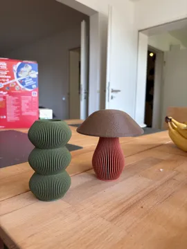 Letrero o emblema decorativo: Moderne Deko-Pilze Set – Minimalistisches Design — vista de referencia 5