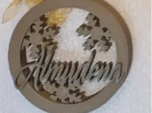 bola navidad personalizada con nombre (almudena)