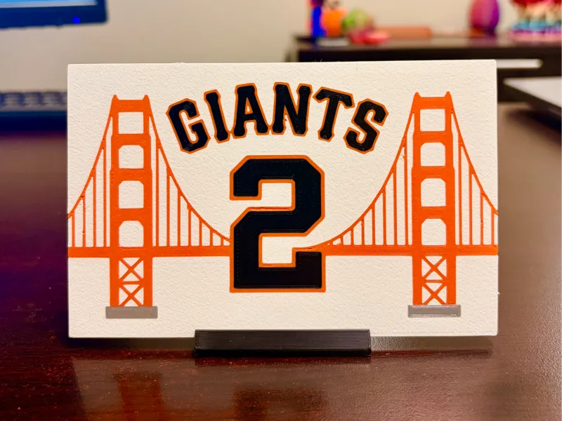 San Francisco Giants Golden Gate Bridge Placard