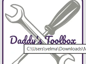 daddy's toolbox sign