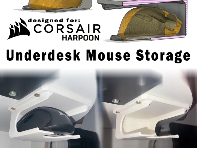 Underdesk Mouse Storage