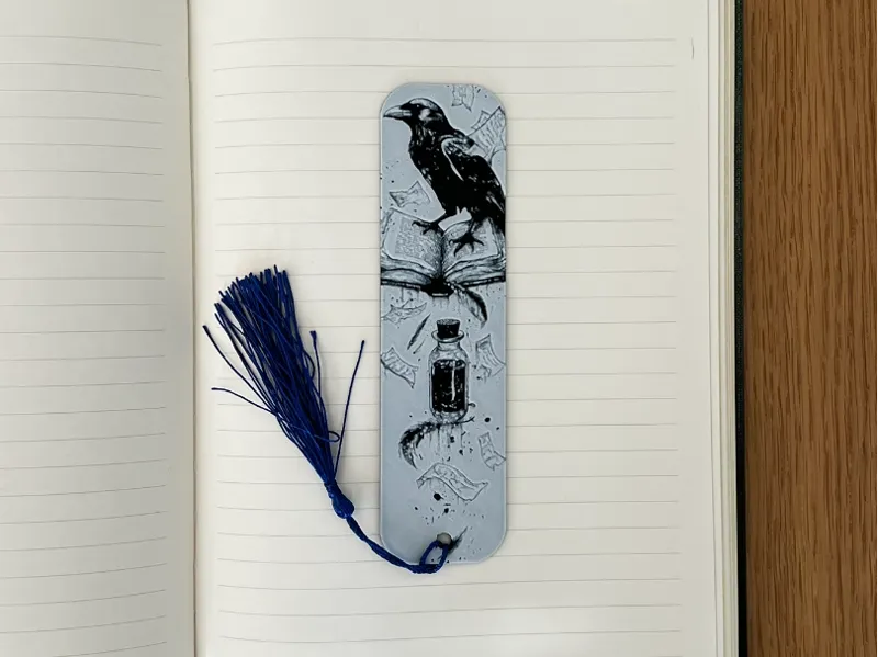 Fantasy Witchcraft Raven Dark Academia Bookmark