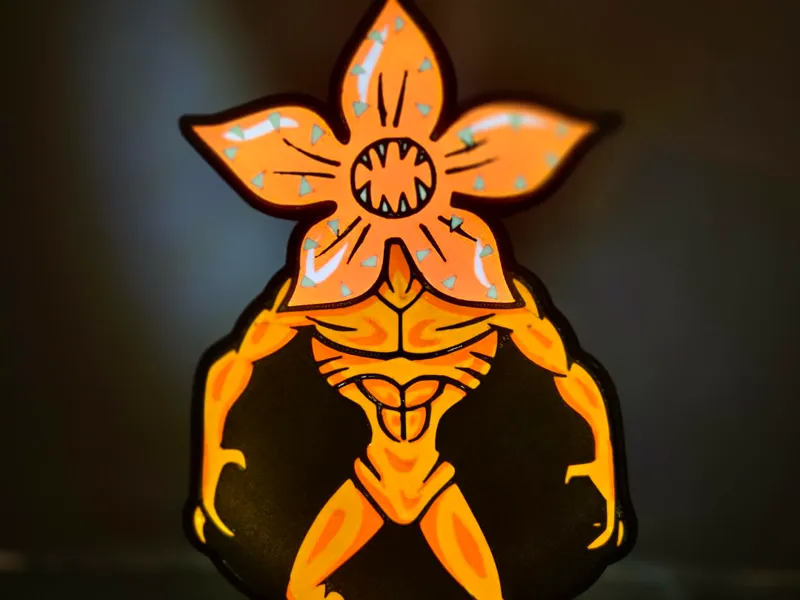 Demogorgon led lamp upside down stranger things
