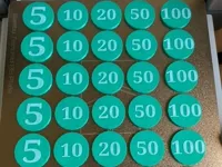 Jetons de poker multicolores — photo 1