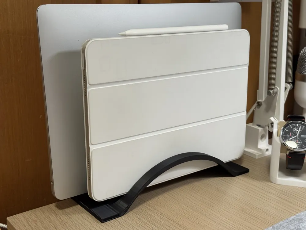 laptop + iPad stand with detachable desk clamp by ...