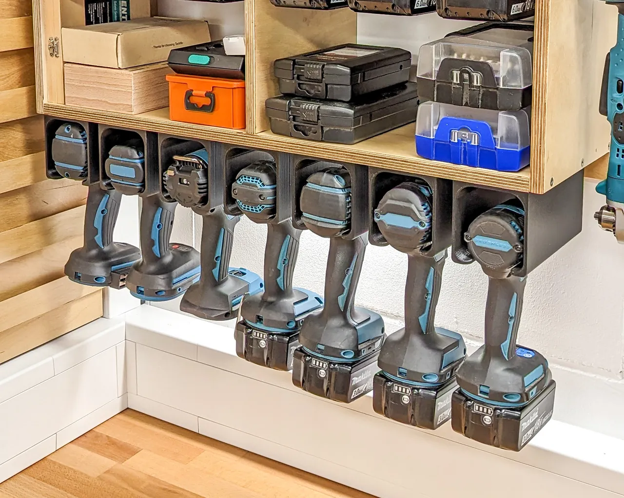Universal cordless Drill Holder/Mount (Makita, DeWalt, Bosch, Festool, ...) view 2