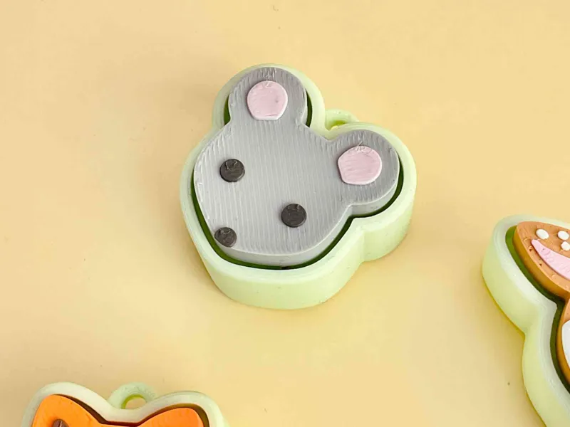 Mouse — Fidget Clicker Keychain