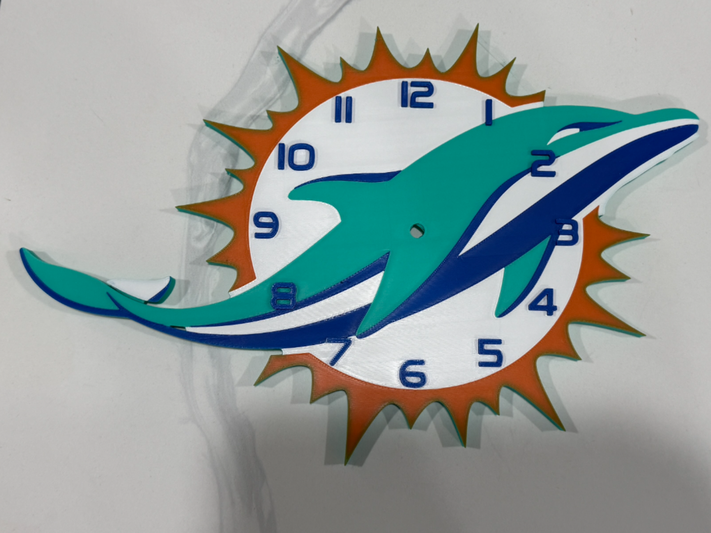 Miami Dolphins 256 Clock