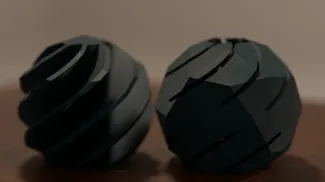 Impossible screw fidget ball