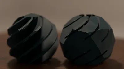 Impossible screw fidget ball