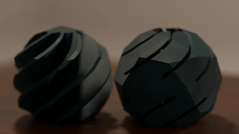 Impossible screw fidget ball
