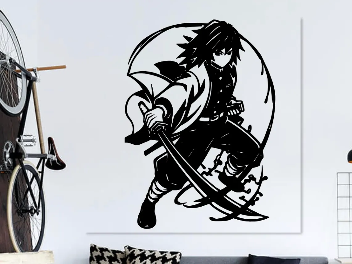 Décoration murale 2D Giyu Tomioka — Demon Slayer