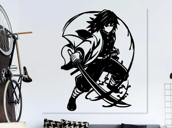 Décoration murale 2D Giyu Tomioka — Demon Slayer