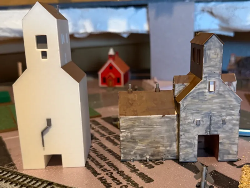 Grain Silos from Fernald Iowa N scale
